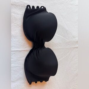 Shade & Shore Black Strapless Bathing Suit Top Size 34C